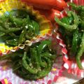 eri0704's cooksnap of when they made レンジdeピーマンのゴマ和え☆.
