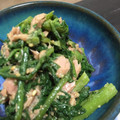 けめ＊'s cooksnap of when they made 3分で完成。春菊とツナの胡麻だれ和え.