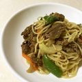 madoka‪‪♪♪'s cooksnap of when they made コストコのプルコギビーフで焼きそば.