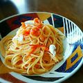 yukivip's cooksnap of when they made 簡単一人ランチに。クリーミートマトパスタ.