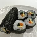 yukariiisu's cooksnap of when they made 手づかみ離乳食＊赤ちゃん恵方巻き.