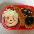 くまりん♪'s cooksnap of when they made 赤オニぎり☆節分キャラ弁.