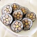 バーガンディ♪'s cooksnap of when they made 飾り巻き寿司☆２種類のお花✿.