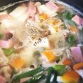 半熟ドリア's cooksnap of when they made SPAMで具だくさん塩スープ.