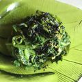 ♪USAGI♪'s cooksnap of when they made ほうれん草のきな粉和え♪子どもも大好き♪.