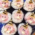ゆっきぃちえこ's cooksnap of when they made 節分♪鬼♪かわいい巻き寿司♡キャラ弁にも.