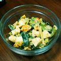 よしみるく's cooksnap of when they made 小松菜エッグカリーサラダ.