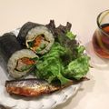しゅかちゃま２'s cooksnap of when they made 簡単！韓国のり巻！キンパ！～참치김밥～.