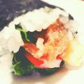 ☆かおすけ☆'s cooksnap of when they made とっても簡単!!恵方巻き(サラダ巻).