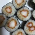 ゆうたんゆう's cooksnap of when they made 恵方巻きに♪ちょうどいい♪エビフライ巻き.