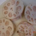 その日雨だけどね's cooksnap of when they made レンコンにミンチを詰める方法.