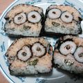  milkchoco's cooksnap of when they made ミニオンズ恵方巻♪ちくわツナマヨ☆節分♪.
