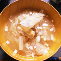 ソエコム's cooksnap of when they made 簡単 大根 里芋 油揚げの味噌汁.