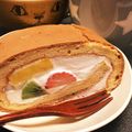 nyachi33's cooksnap of when they made 節分にホケミで恵方巻シフォンロールケーキ.