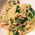 nakama1972's cooksnap of when they made イカの塩辛とキャベツのスパゲッティ.
