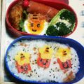 和☆2049's cooksnap of when they made カニカマ1本de簡単すぎる節分のキャラ弁.