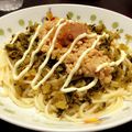 ちむすた's cooksnap of when they made 高菜と納豆と梅のめんつゆマヨパスタ.