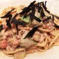 クック0PR20H☆'s cooksnap of when they made たらことアボカドの和風クリームパスタ.