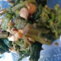 および's cooksnap of when they made くるみと菜の花のからし和え.