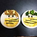 朋の介's cooksnap of when they made 節分に☆鬼の簡単オムライス キャラ弁.
