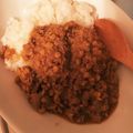 TSURU1020's cooksnap of when they made ひよこ豆と鶏挽肉のカレー(ダルカレー).