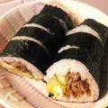 伊藤絵馬's cooksnap of when they made 超簡単！恵方巻きに！韓国風のり巻き.