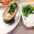 たま５３'s cooksnap of when they made 菜の花ごま和えヘルシー巻き寿司（恵方巻）.