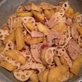 まーちゃんのママ's cooksnap of when they made 豚肉とさつま芋の甘辛炒め.