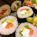 ティンキー7's cooksnap of when they made 濃厚♪サーモンとクリームチーズ巻き寿司♪.