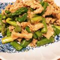 かーちゅー's cooksnap of when they made 豚バラとアスパラの炒め.