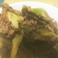 harumegmon's cooksnap of when they made 茄子とキャベツの味噌炒め.