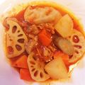 gotomomi's cooksnap of when they made ✿根野菜と豚バラの香草トマト煮✿.