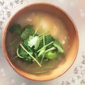 K0A9O0R8U♪'s cooksnap of when they made たまごポトン、朝のみそ汁.