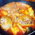 ゆんにゃ。's cooksnap of when they made トマトジュースで簡単煮込みハンバーグ☆.