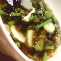 たもたん's cooksnap of when they made さっぱりうまい★もずく＊山菜＊きのこ和え.