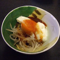うみにゃんこ's cooksnap of when they made 簡単・節約なもやしと温泉卵のおひたし.