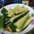 buleplanet's cooksnap of when they made めんつゆで簡単！きゅうりのだし和え.
