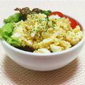 まあまま☆0403's cooksnap of when they made 新あさひ粉豆腐と粗つぶし卵のサラダ.