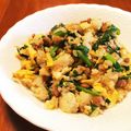 ___しずく's cooksnap of when they made 焦がし納豆梅チャーハン♪.
