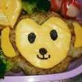 ぽん吉っつあん's cooksnap of when they made キャラ弁＊おさるさんおにぎり❤︎.