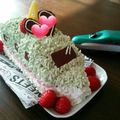かぴおり's cooksnap of when they made デコケーキ　新幹線はやぶさ.