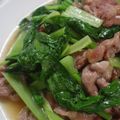 amanusa's cooksnap of when they made 小松菜と豚肉の中華風.