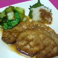 ナワナワドーリー's cooksnap of when they made 大葉にんにく醤油で簡単和風ポークソテー.