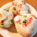 ぺっぺぺ72's cooksnap of when they made 天丼っぽい✲おにぎり✲.