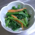 えつおくん's cooksnap of when they made 超簡単！ほうれん草ナムル.