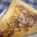 まぶたん's cooksnap of when they made ✿はちみつ＆粉チーズで☆ハニチトースト✿.