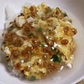 リリカル's cooksnap of when they made 納豆オムレツ丼＠天津飯風.