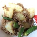 クック997UIR☆'s cooksnap of when they made じゃがいもとオクラの豚そぼろあんかけ.