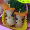 Moon's cooksnap of when they made 節分＊赤鬼ウインナーのキャラ弁.