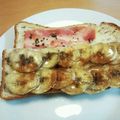 シナモシナモ's cooksnap of when they made バナナとレモンとシナモンのトースト♡.